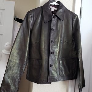 J CREW leather jacket